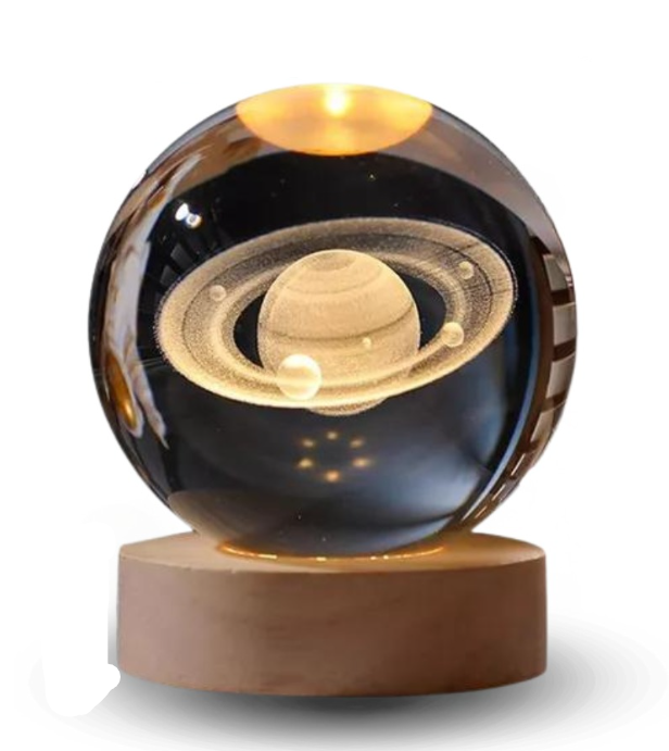 Lampara Esfera de Cristal 3D